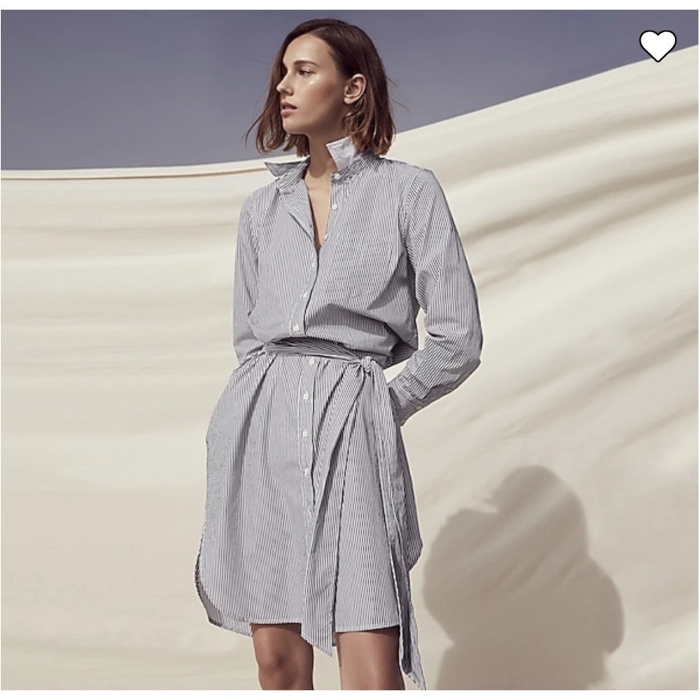 J. Crew Classic-fit crisp cotton poplin shirt-dress 54150